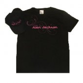 COMBO - Pink Logo Ladies Black Tshirt and Hat